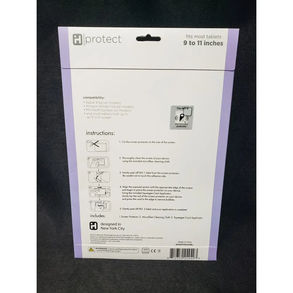 iHome Protect Universal Tablet Screen Protector Apple iPad Microsoft Surface